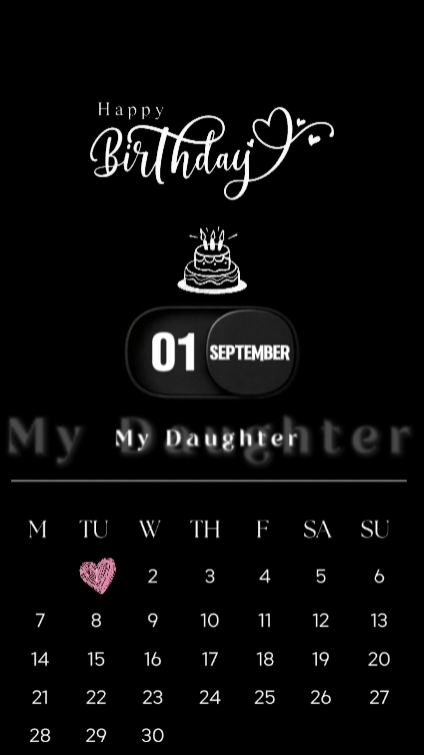 Hbd daughter 01 Sept