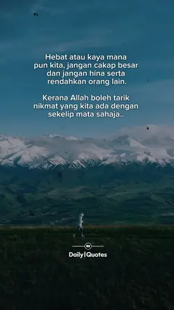 JANGAN CAKAP BESAR 
