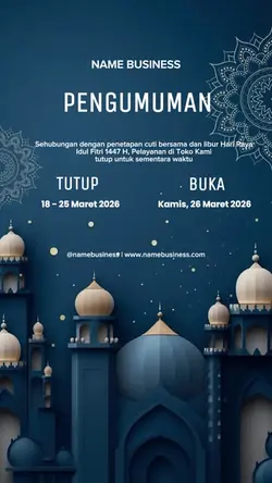 PENGUMUMAN LIBUR