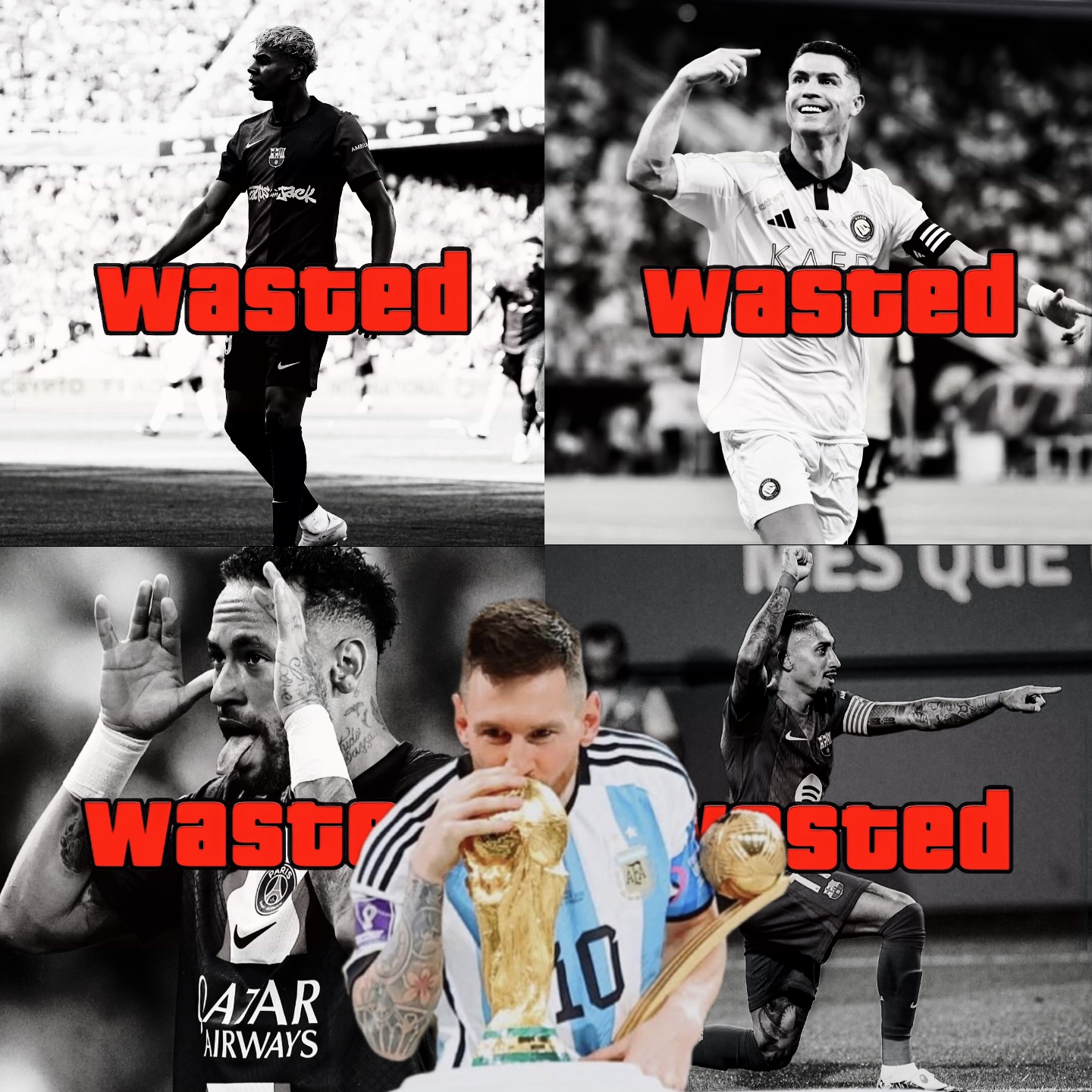 “wasted” Messi Goat🤩