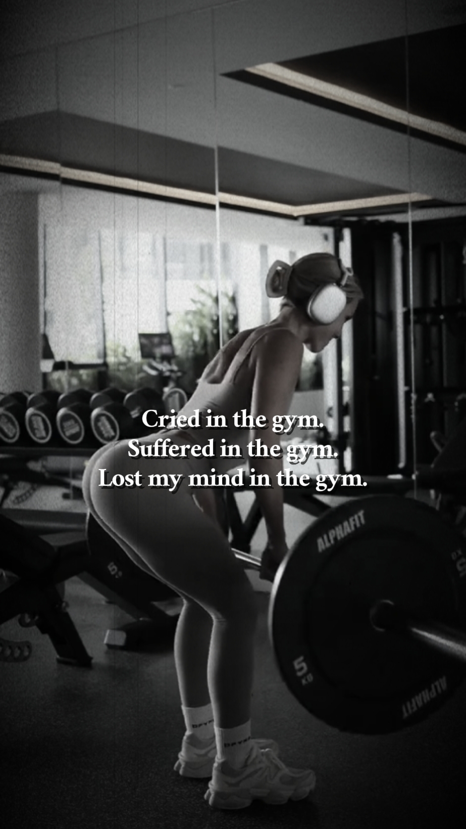 Lloré en el gimnasio.