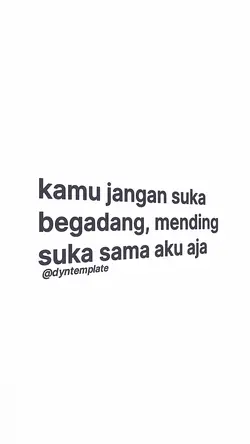 kamu jangan suka