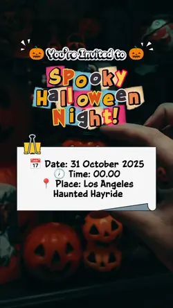 Halloween invitation