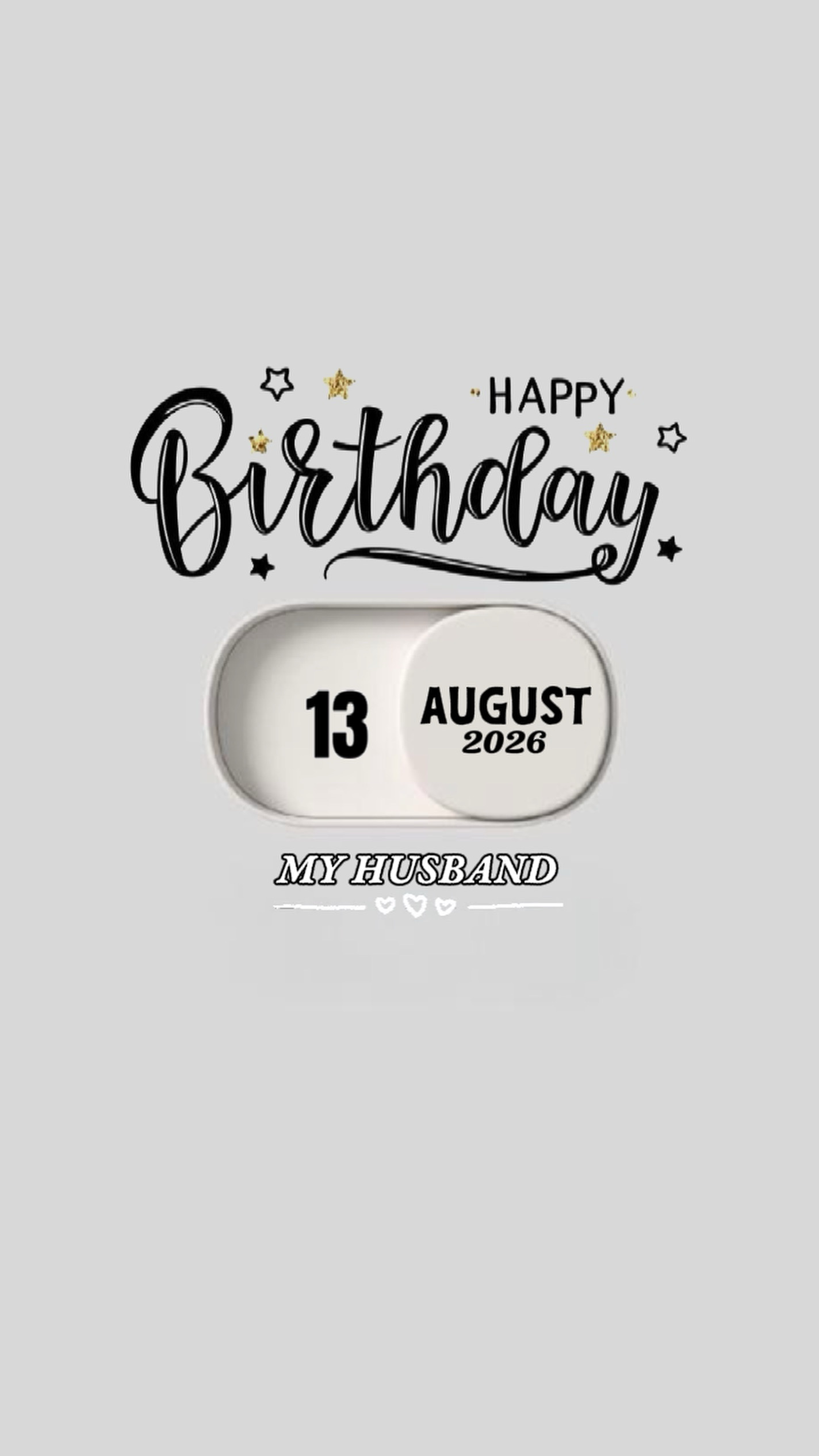 BDAY HUSBAND 13 AUG