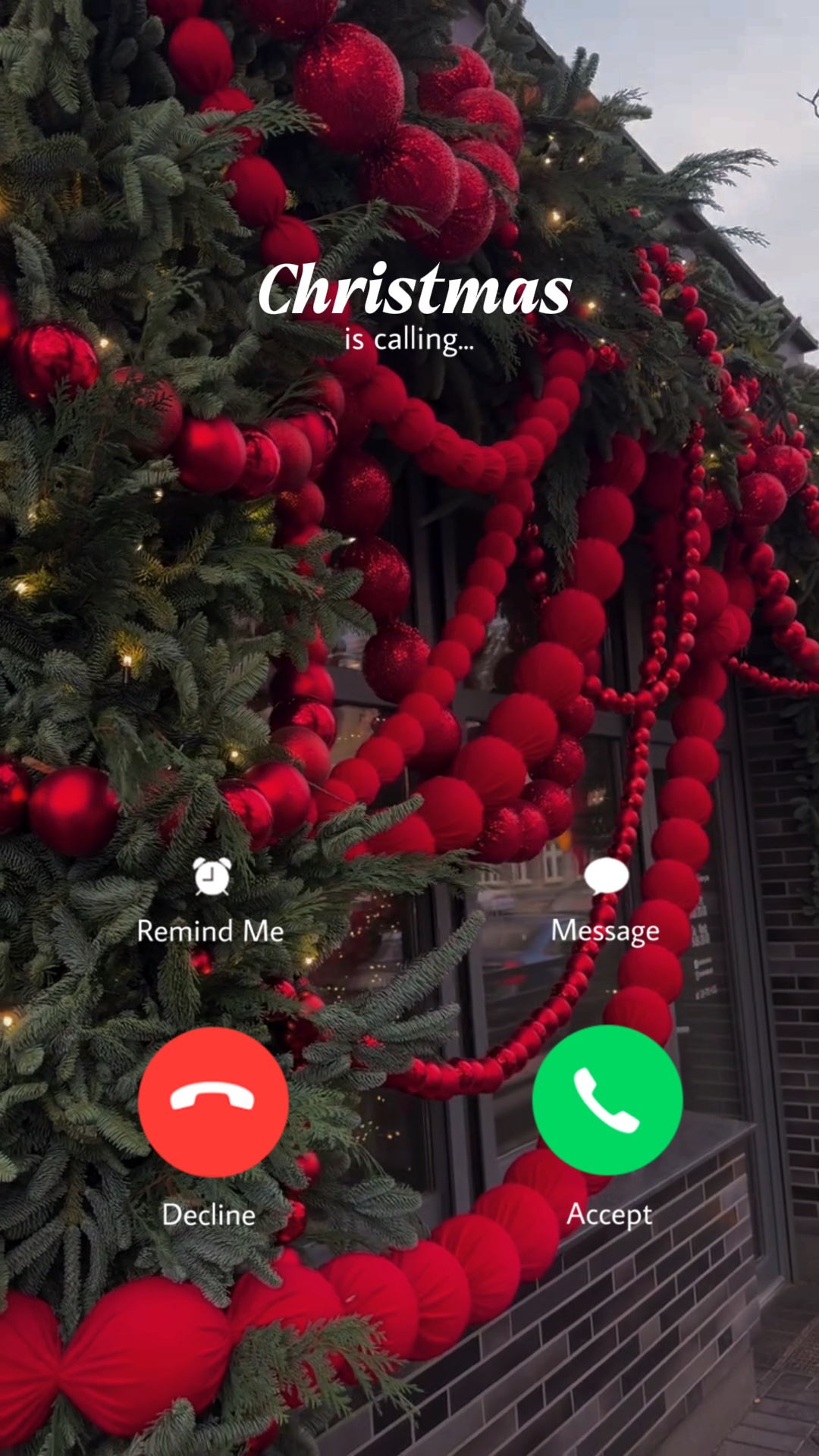O natal está chamando