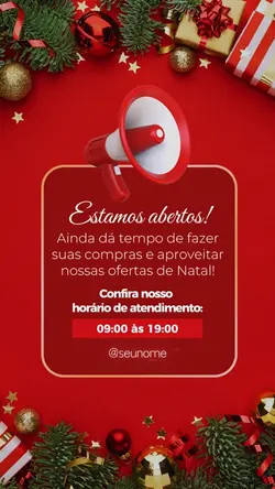 Horários de Natal
