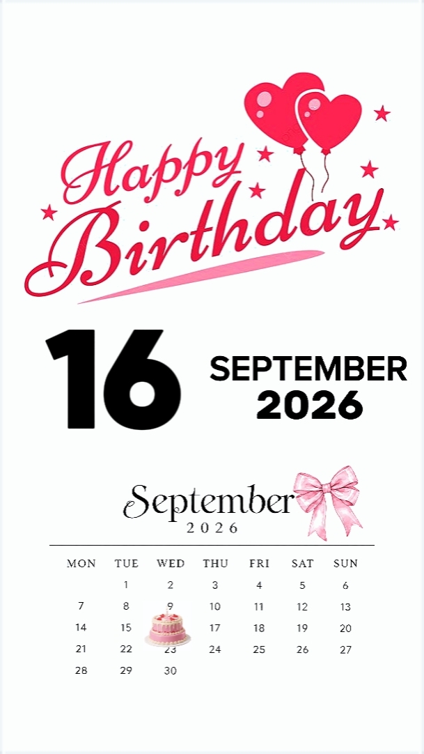 B'DAY 16 SEPTEMBER