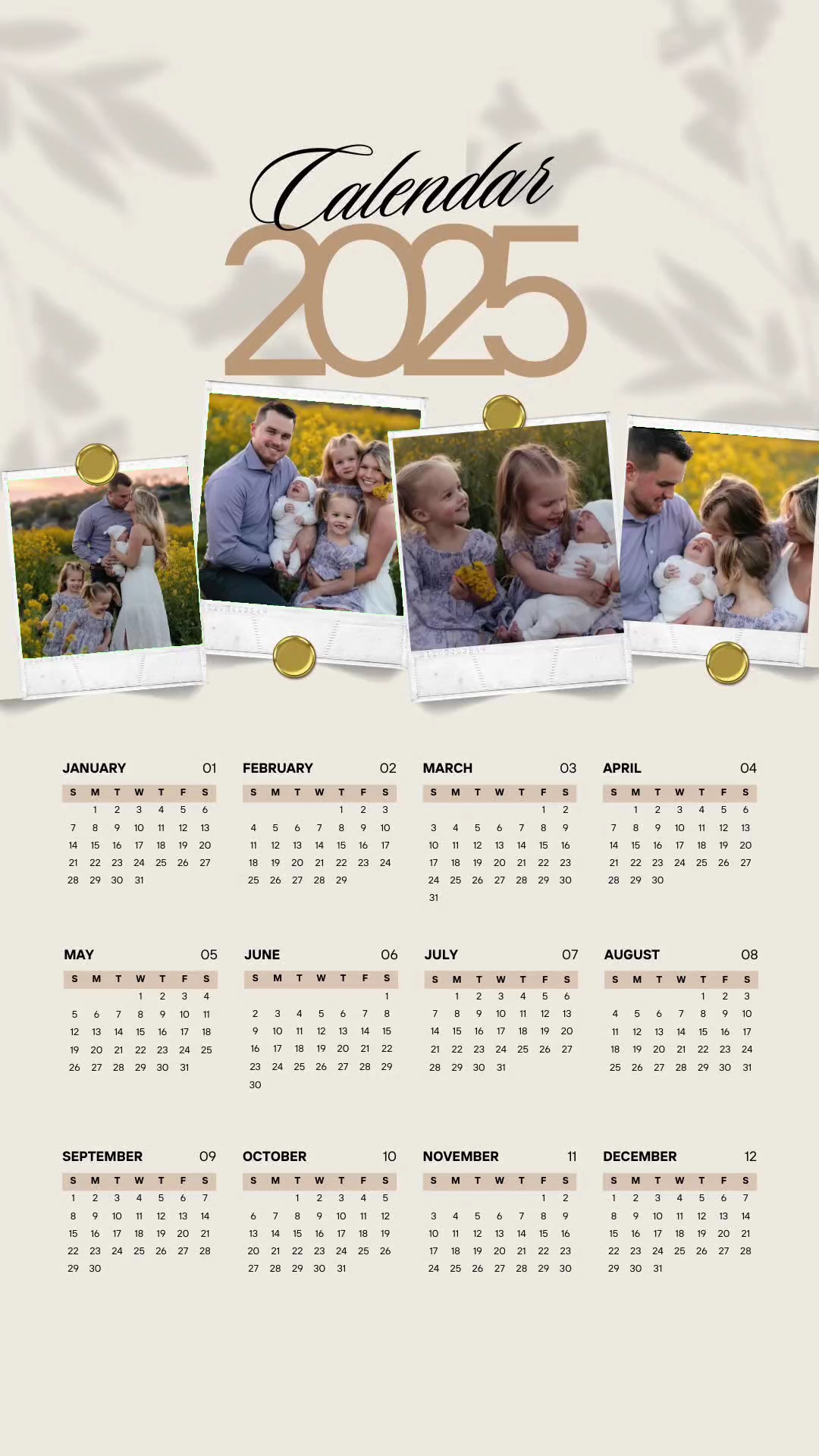 2025 calendar 