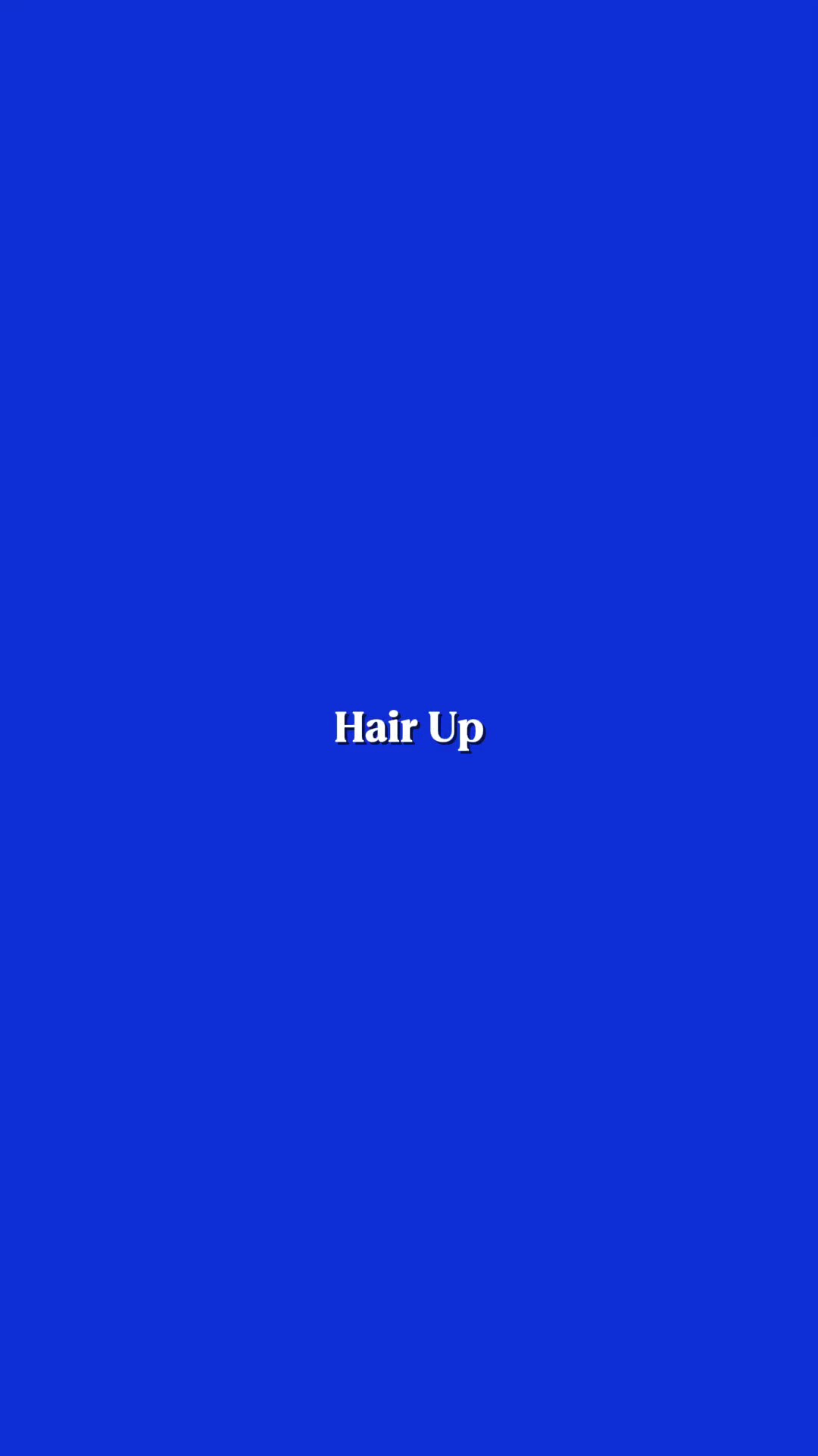 cheveux relevés