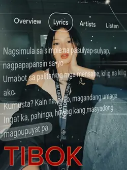 Tibok Lyrics Overlay