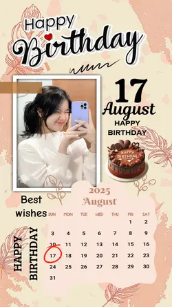 17 AUGUST HBD 2025