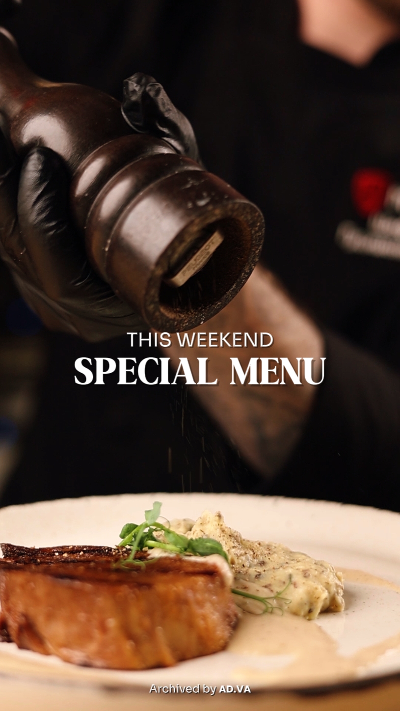 Menú especial de fin de semana