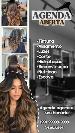 Agenda aberta cabelo