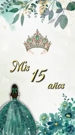 Invitacion 15 Verde