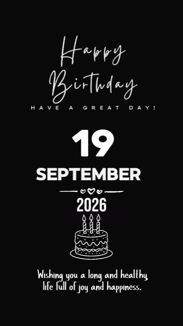 19 sptember birthday