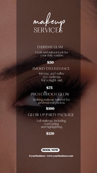 SERVICIOS DE MAQUILLAJE