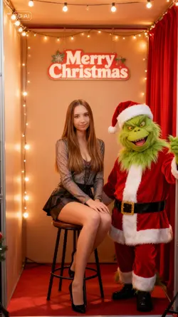 grinch photo booth