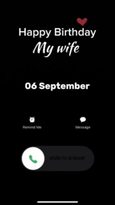 HBD wife 6 September