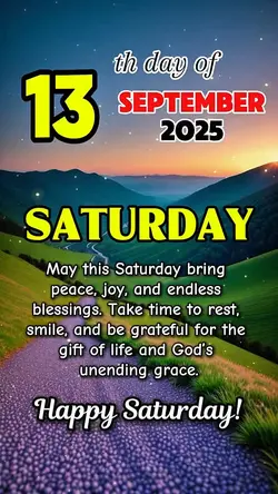 SEPT. 13, Saturday