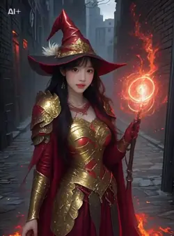 AI魔法の魔女に変身する