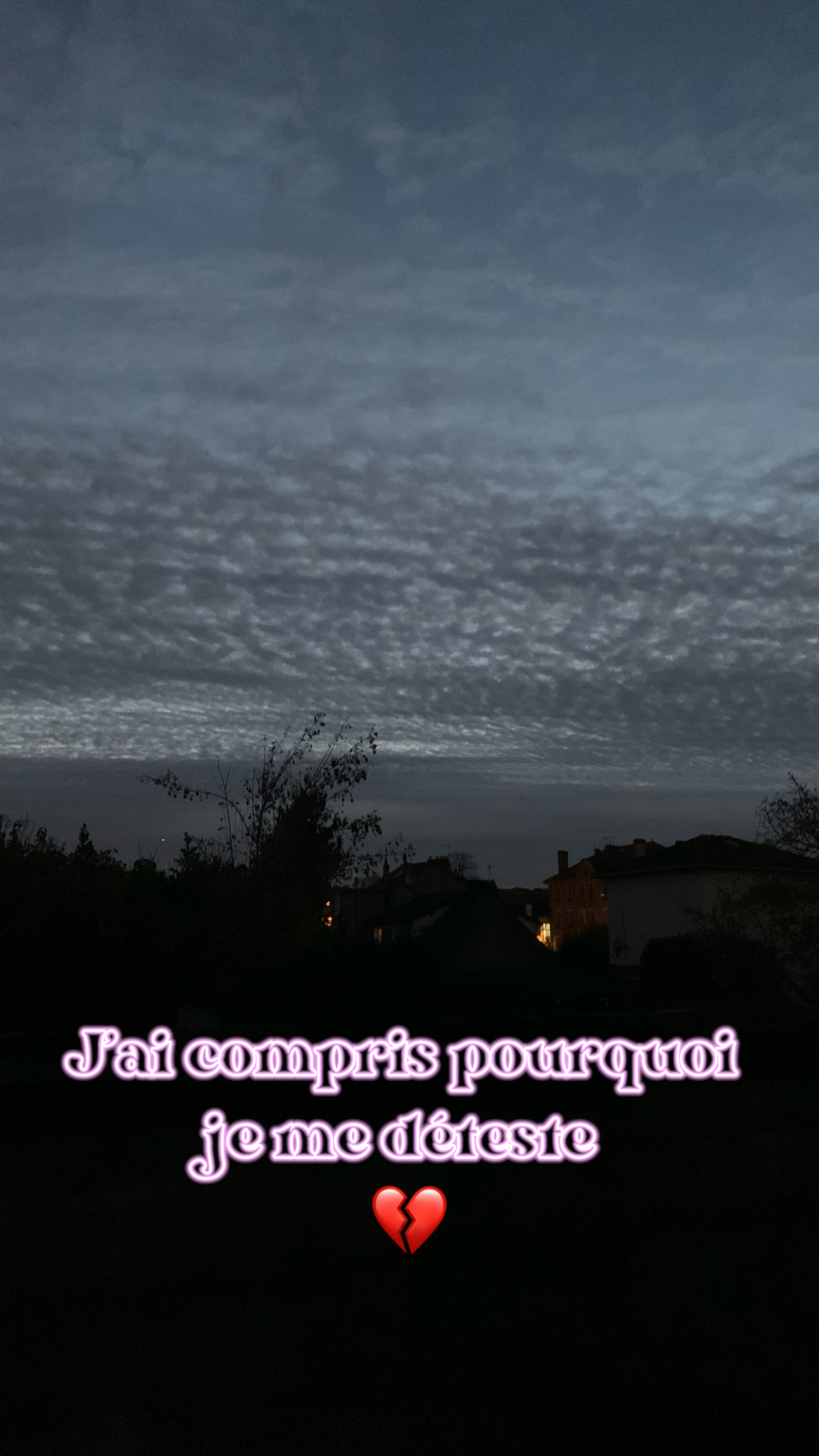 Je me déteste 
