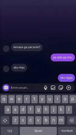 kenapa ga pacaran?