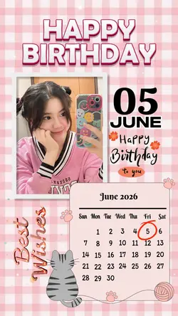HBD 5 JUNE GIRL