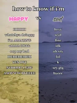 happy vs sad