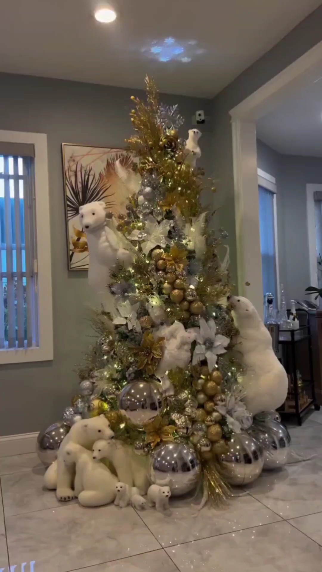 Eisbär Weihnachtsbaum