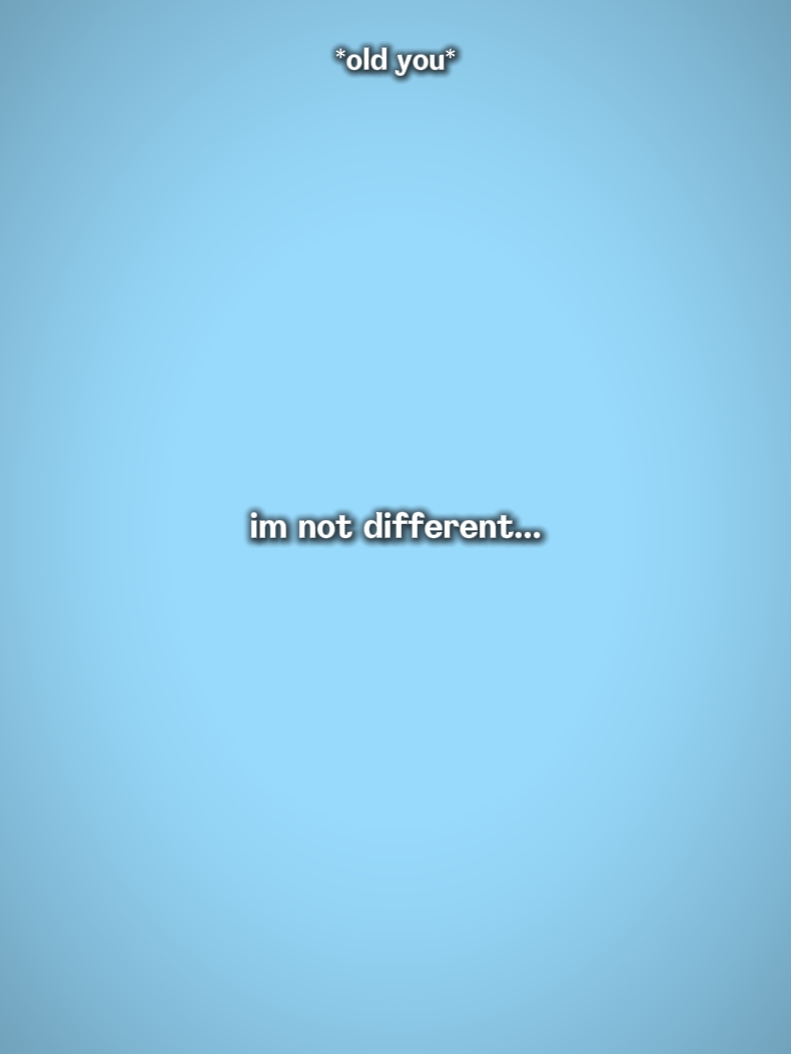 Je ne suis pas différent 