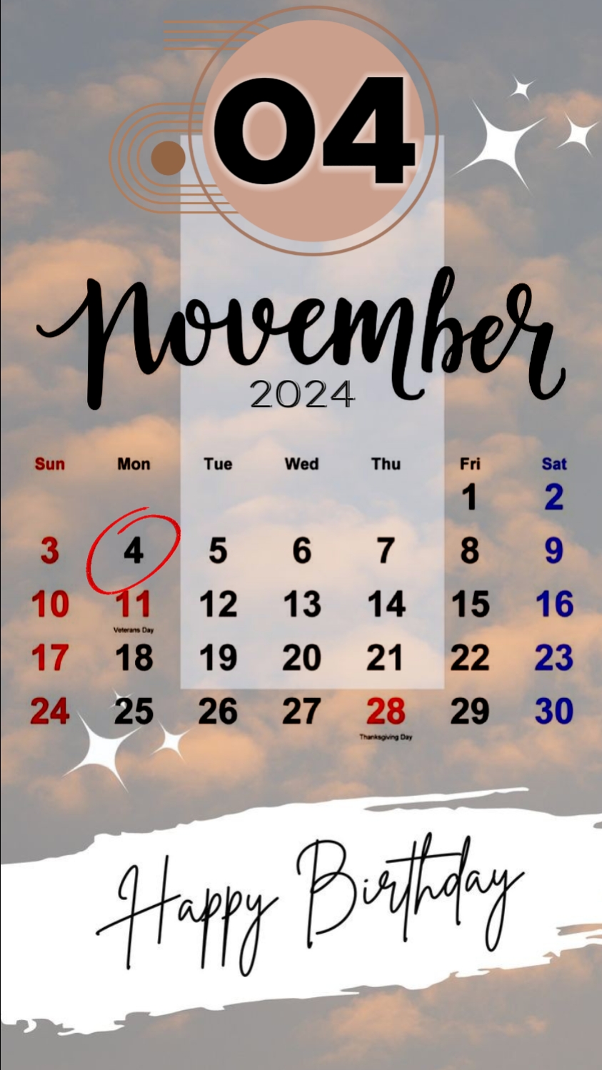 ANIVERSÁRIO 4 DE NOVEMBRO DE 2024