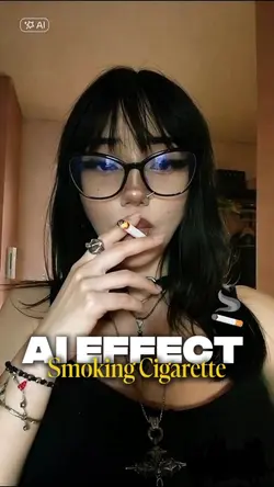 Smoking cigarette