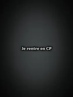 Je rentre en CP