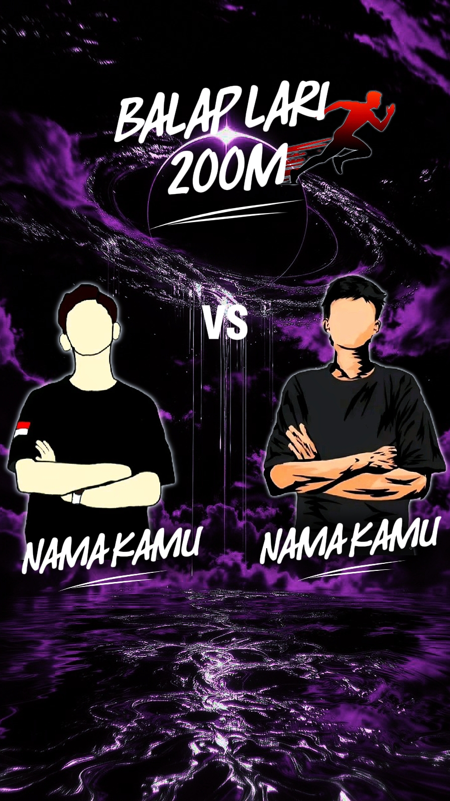 Template balap lari 