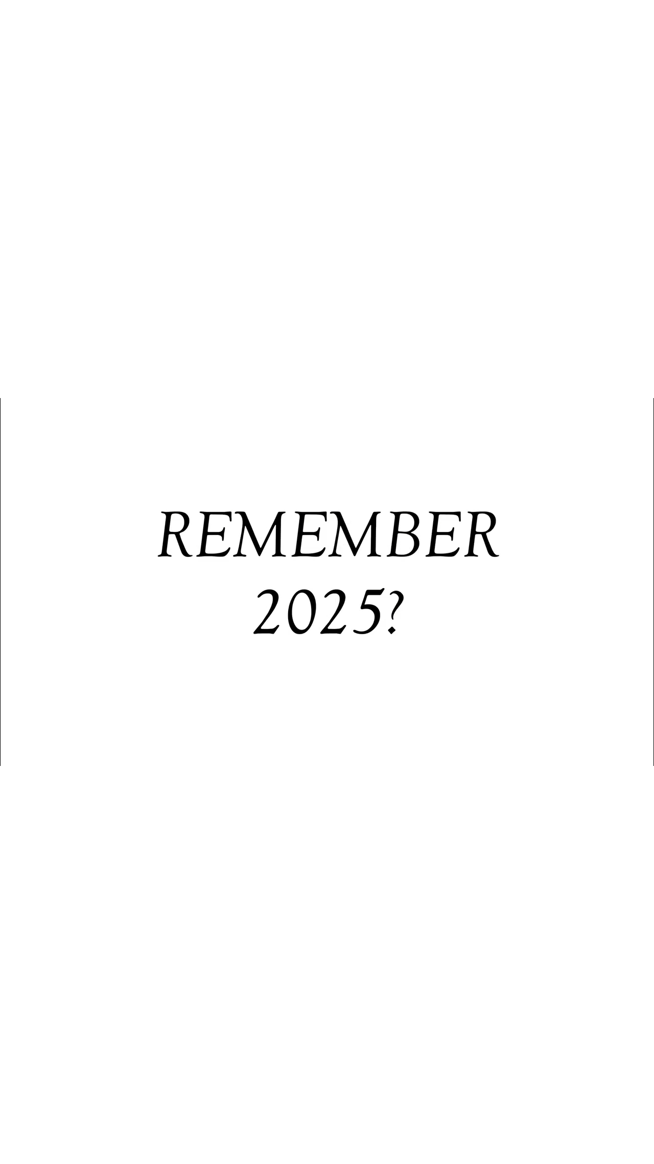 remember 2025