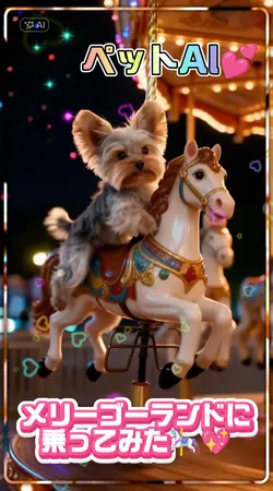 メリーゴーランドに乗ってみた/ペットAI