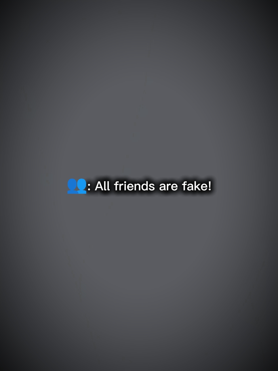 ALLE FREUNDE SIND FALSCH