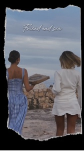 Friend and sea