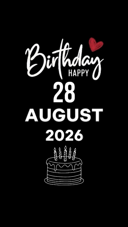BDAY SON 28 AUGUST