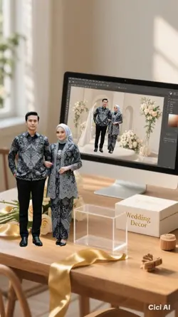 miniatur 3D wedding