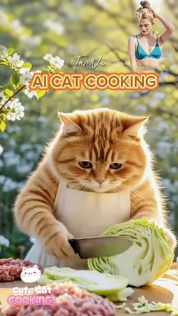 AI CAT COOKING