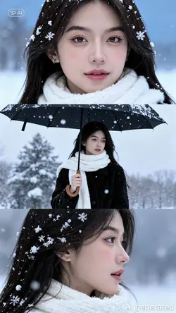 AI ghép ảnh tuyết 🔥🔥