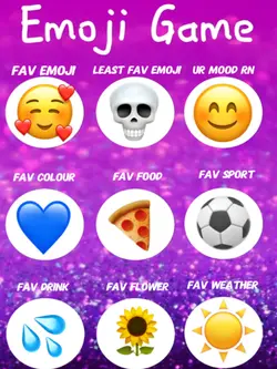 Emoji Game 🌼💙🍕