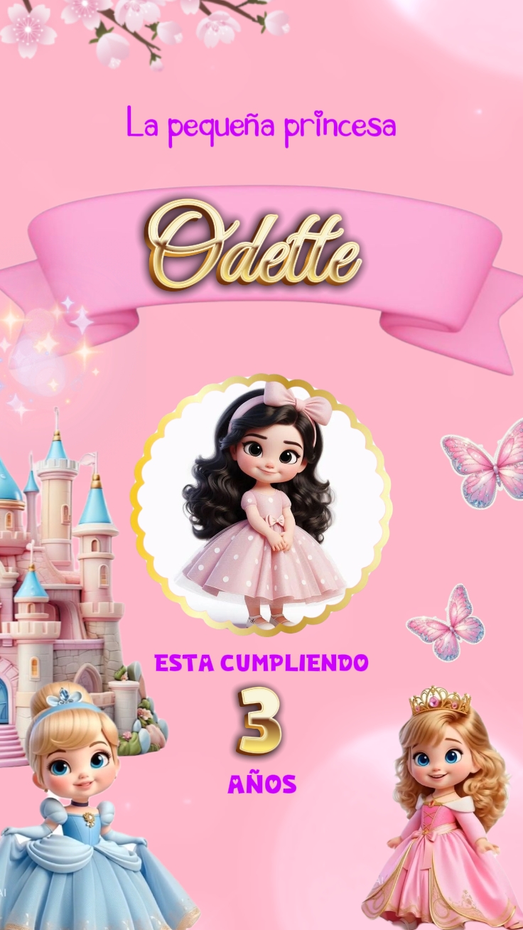 Invitación princesas