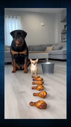 Chihuahua vs Rottwei