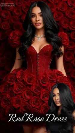 Red Rose 🌹 Dress 