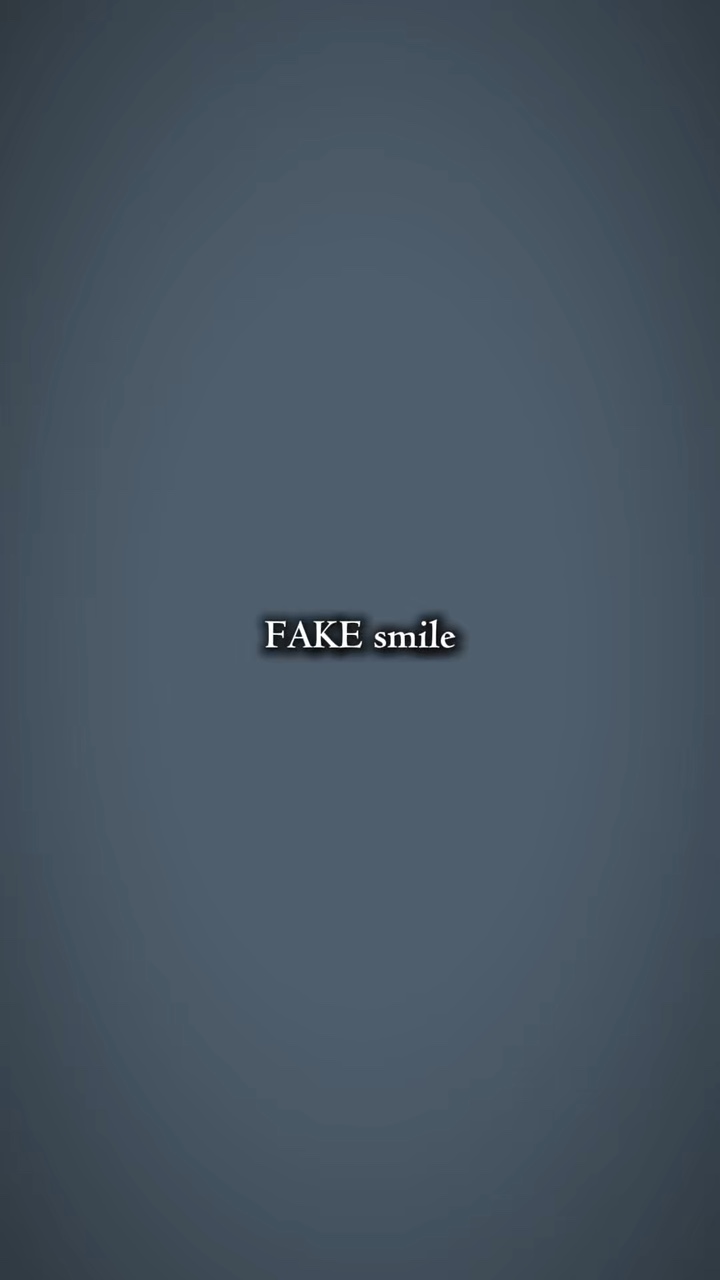 fake smile