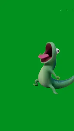 lizard screaming hop