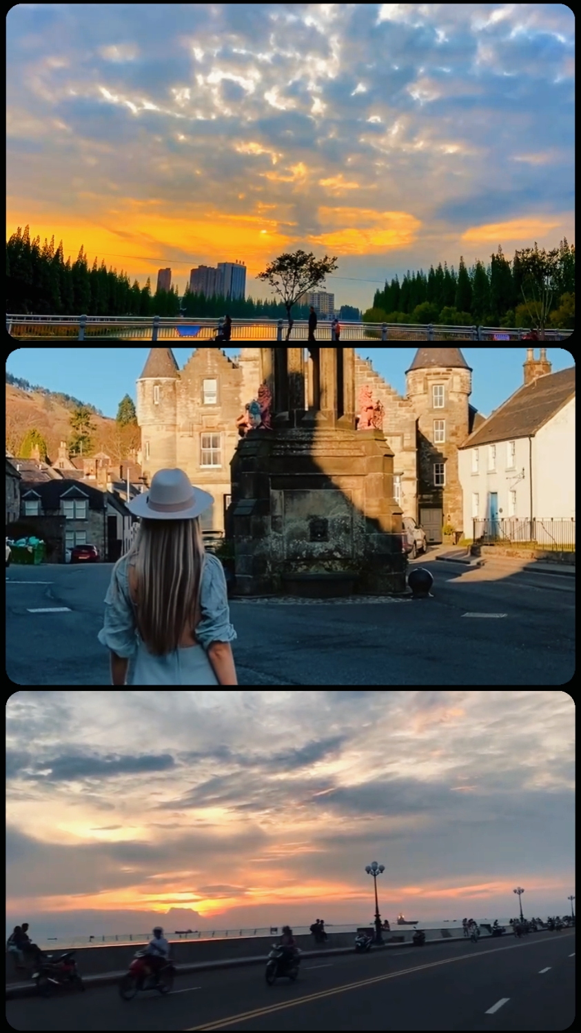 3 clipes de quadro de vídeo