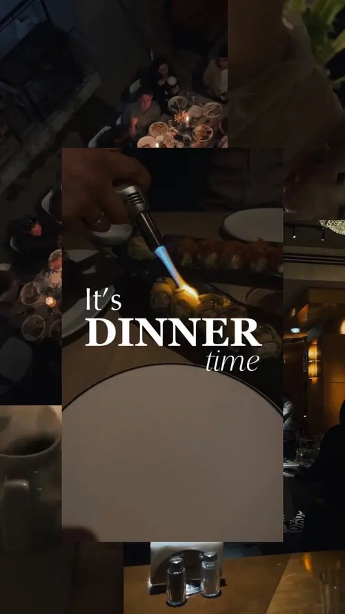 É hora do jantar